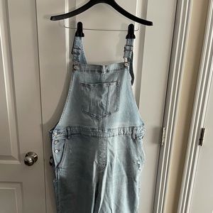 Old Navy Light Denim overalls size 18 Tall NWOT
